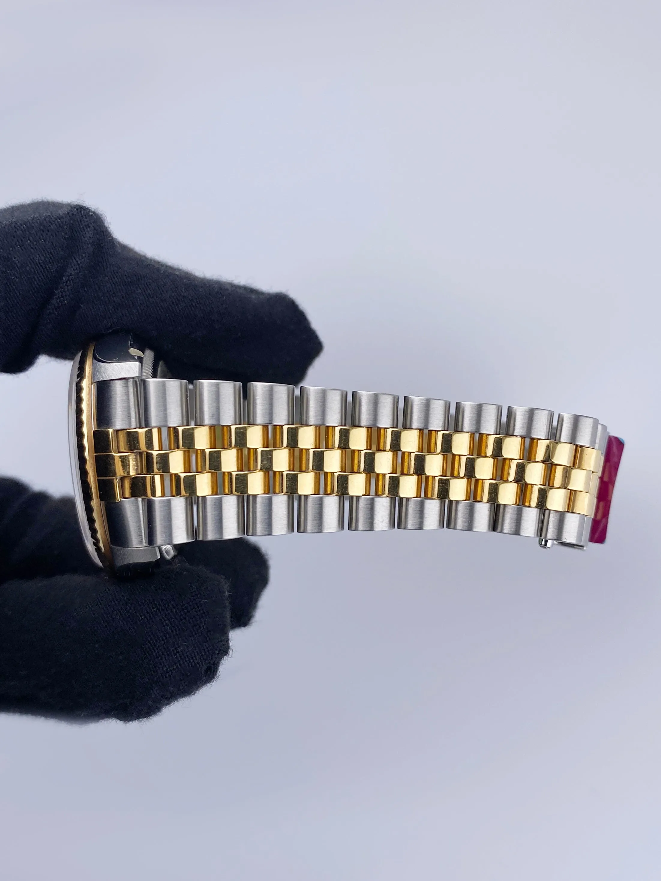Rolex Datejust 16233 Anniversary Diamond Dial Mens Watch Box Papers