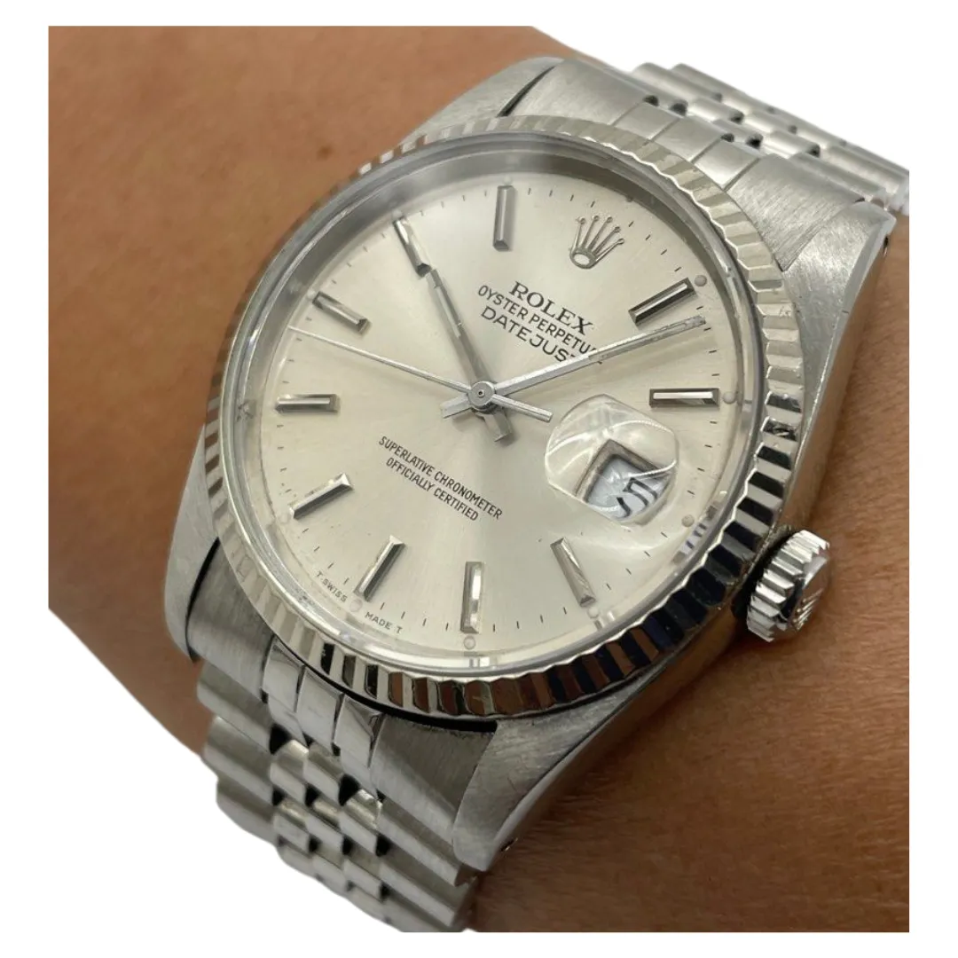 Rolex Datejust 16234 36mm Automatic Silver Dial Watch
