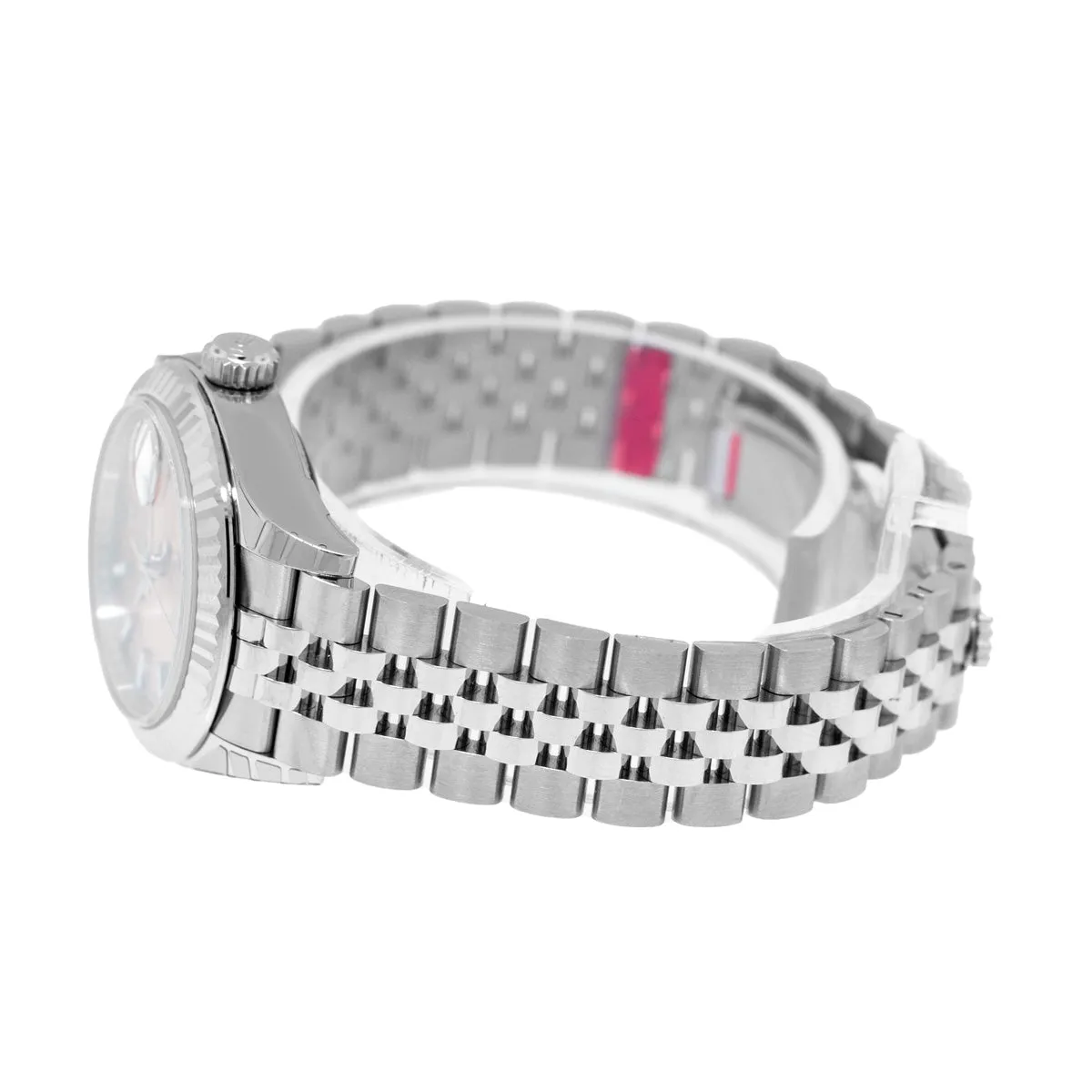 Rolex Datejust 28mm White Gold & Steel Pink Index Dial & Fluted Bezel 279174