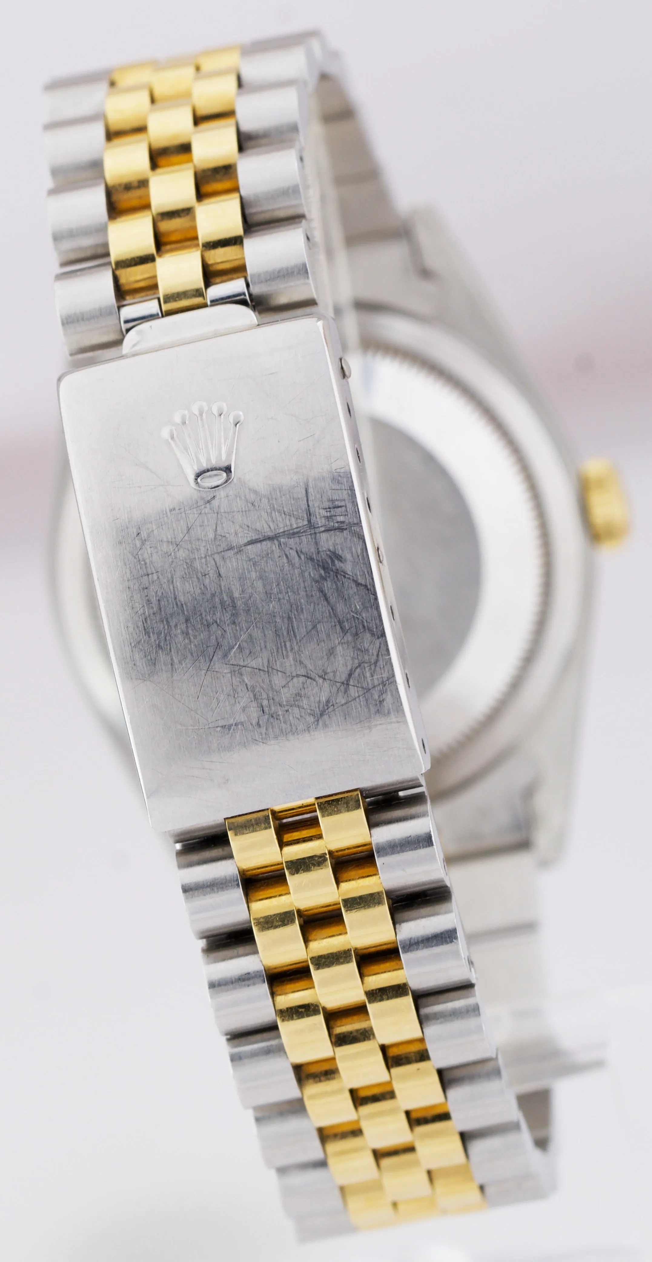 Rolex DateJust 36mm 16233 Champagne Tapestry 18K Two-Tone Jubilee Watch FULL SET