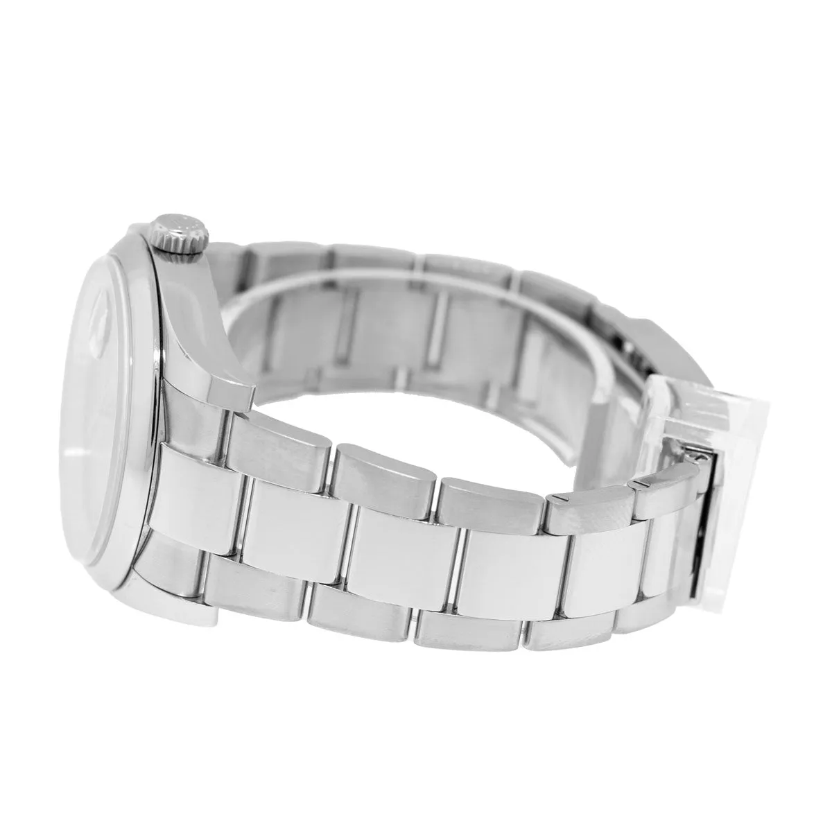 Rolex Datejust 36mm Stainless Steel Salmon Roman Dial Smooth Bezel 116200