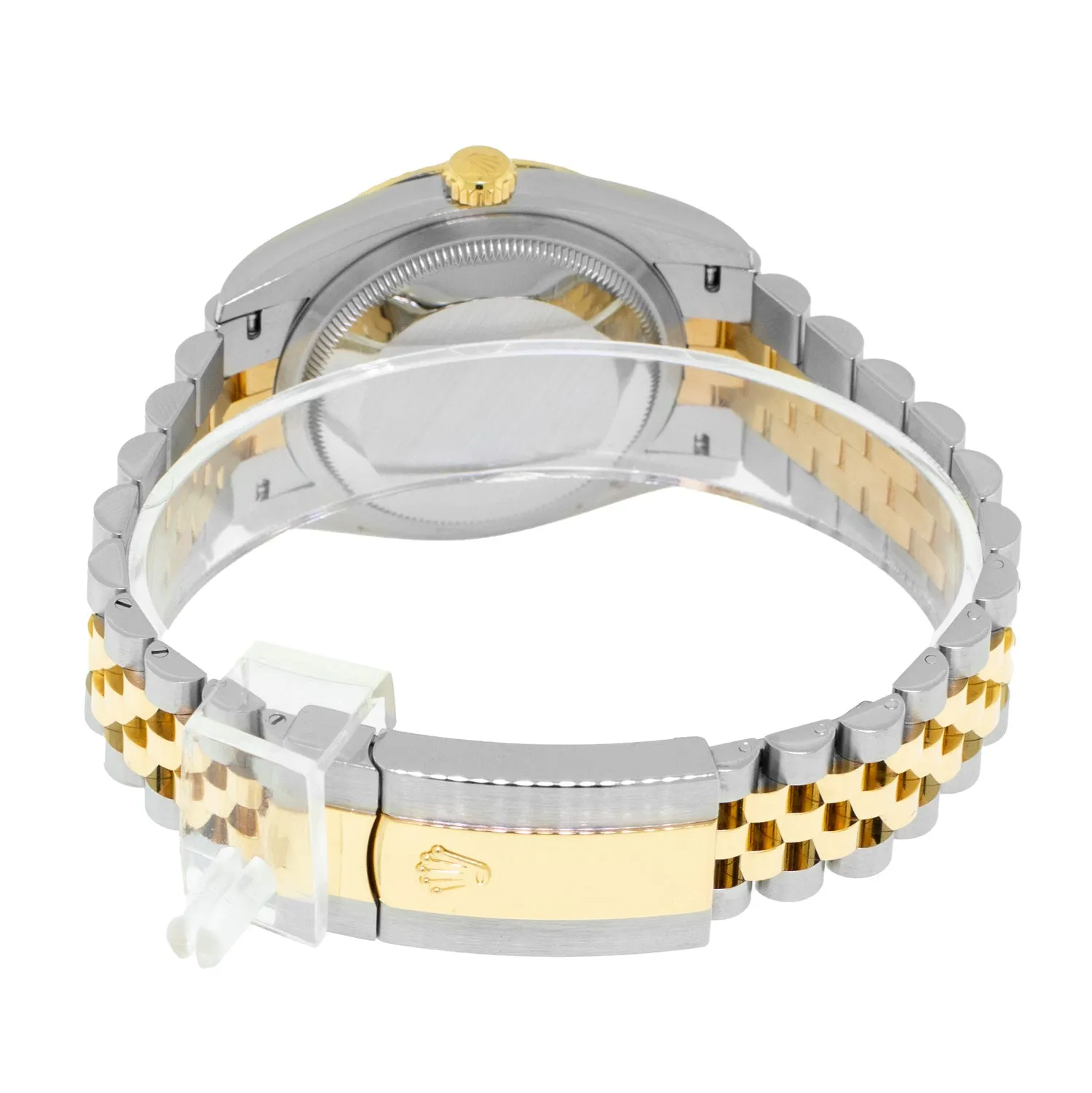 Rolex Datejust 36mm Yellow Gold & Steel White Index & Fluted Bezel 126233