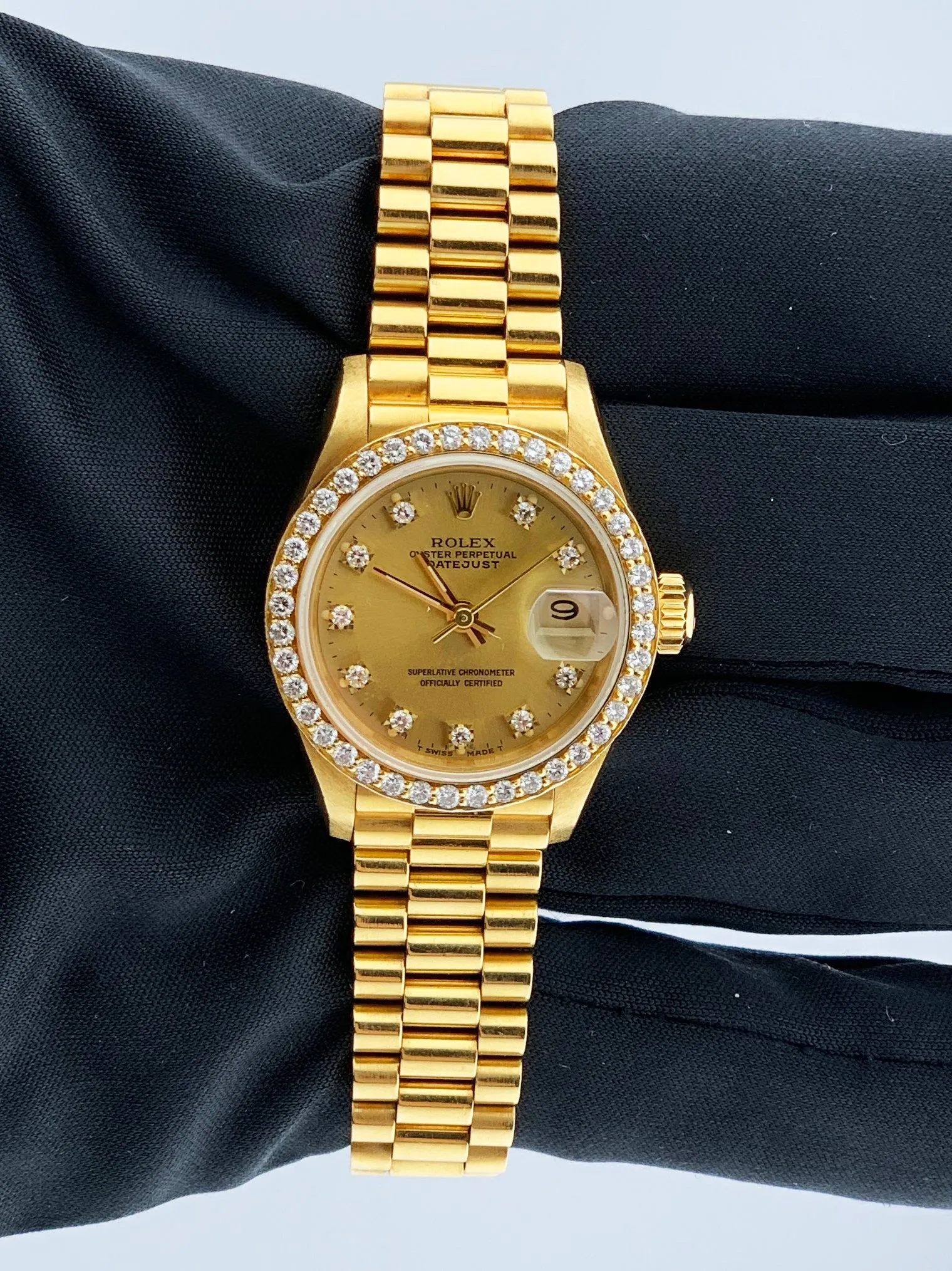 Rolex Datejust 69138 Diamond Dial & Bezel Ladies Watch