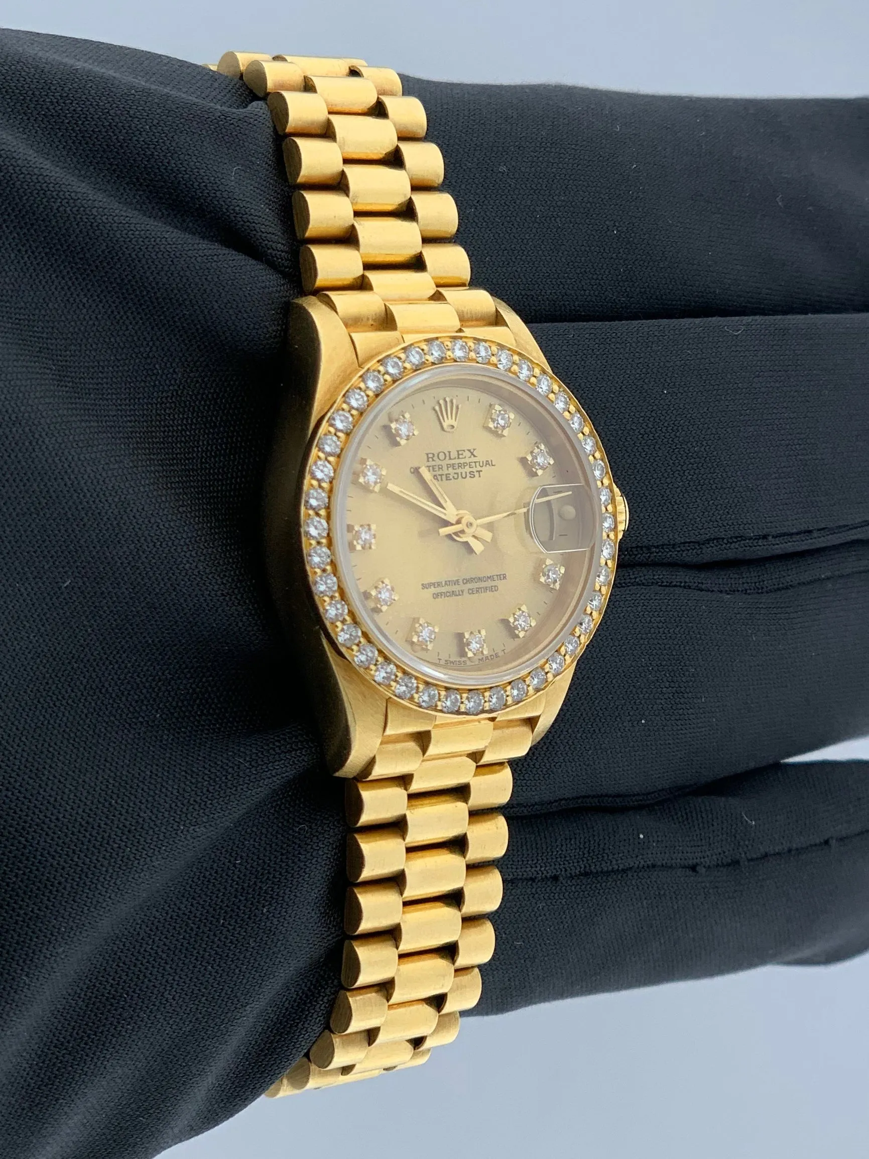 Rolex Datejust 69138 Diamond Dial & Bezel Ladies Watch