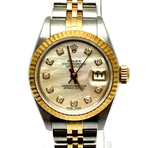 ROLEX Datejust 69173 Automatic HG Bracelet , Mother Of Pearl Dial