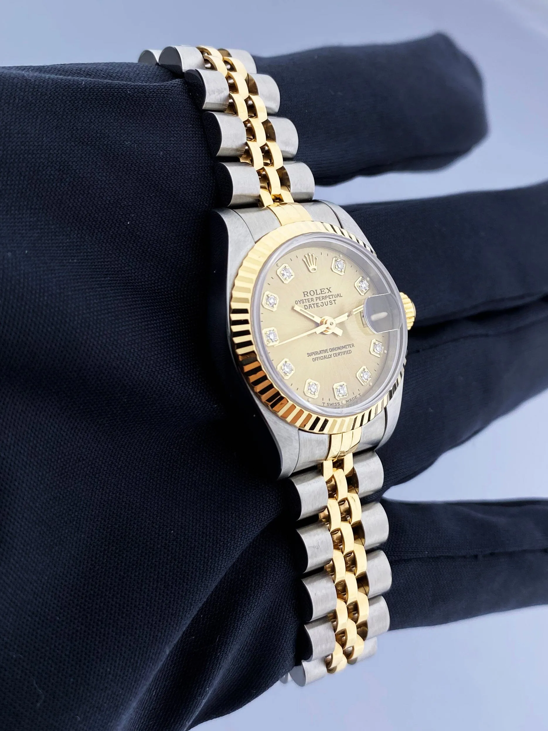 Rolex Datejust 69173 Diamond Dial Ladies Watch