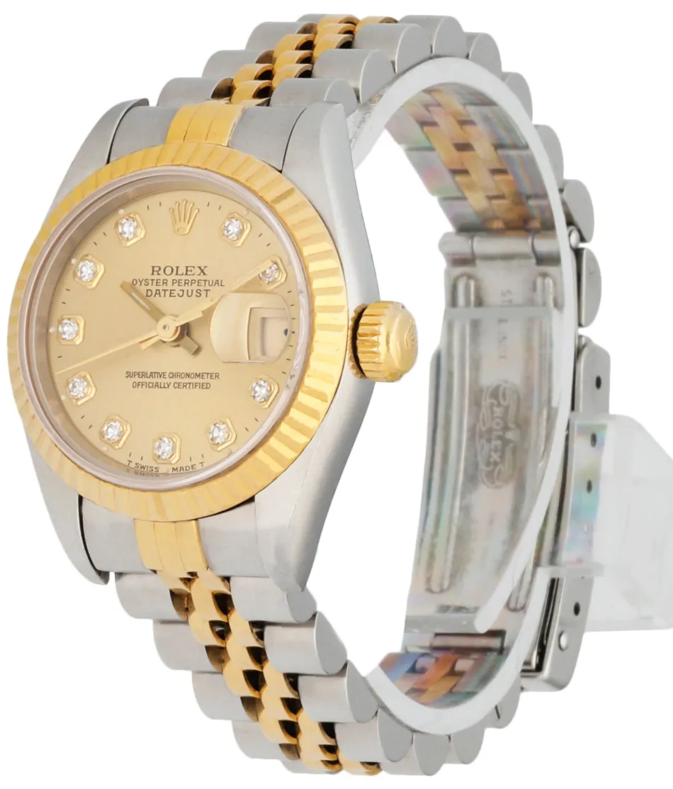Rolex Datejust 69173 Diamond Dial Ladies Watch