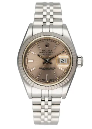Rolex Datejust 69174 Sliver Dial Ladies Watch Box & Papers