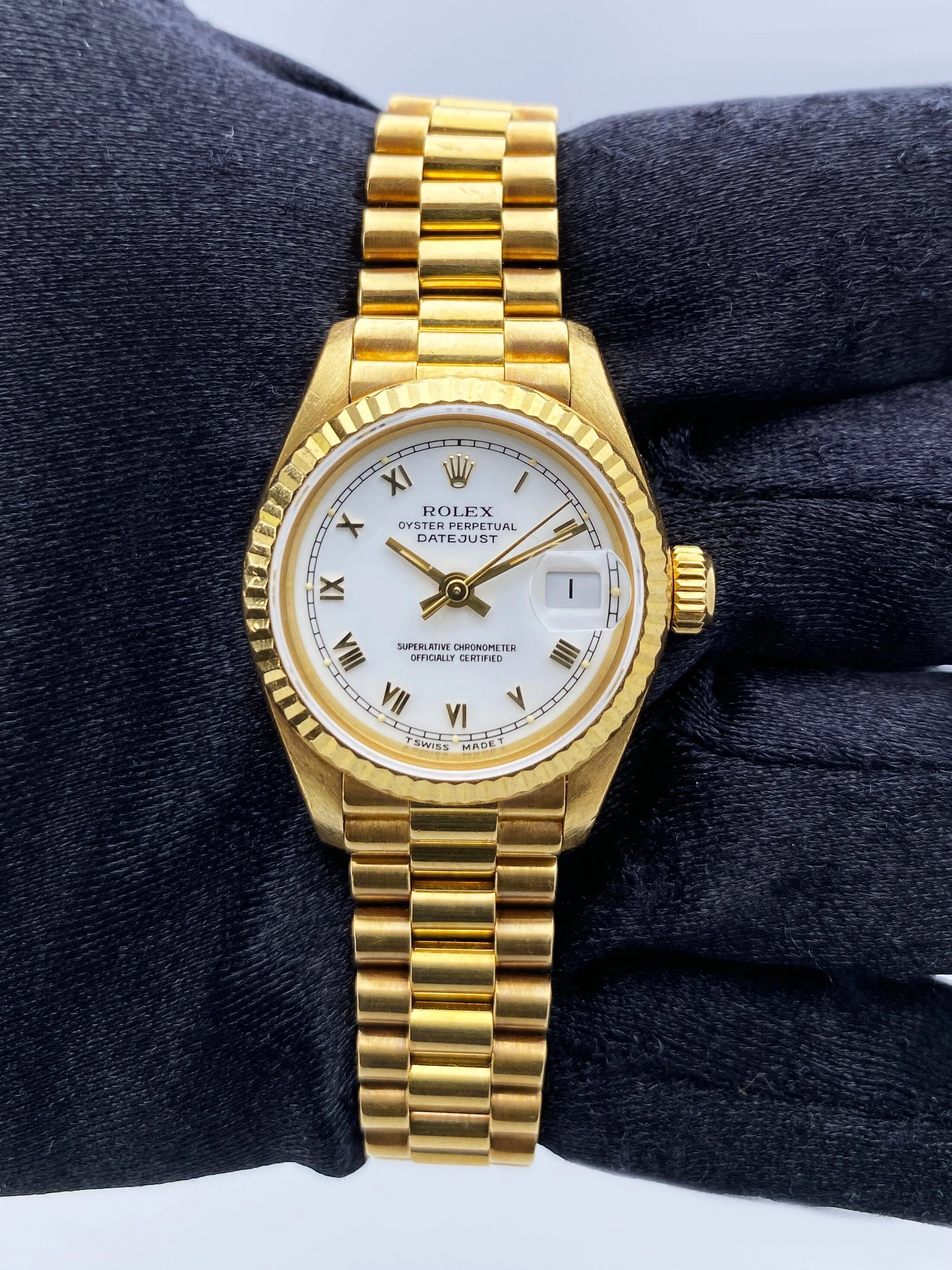 Rolex Datejust 69178 Yellow Gold Ladies Watch Box Papers