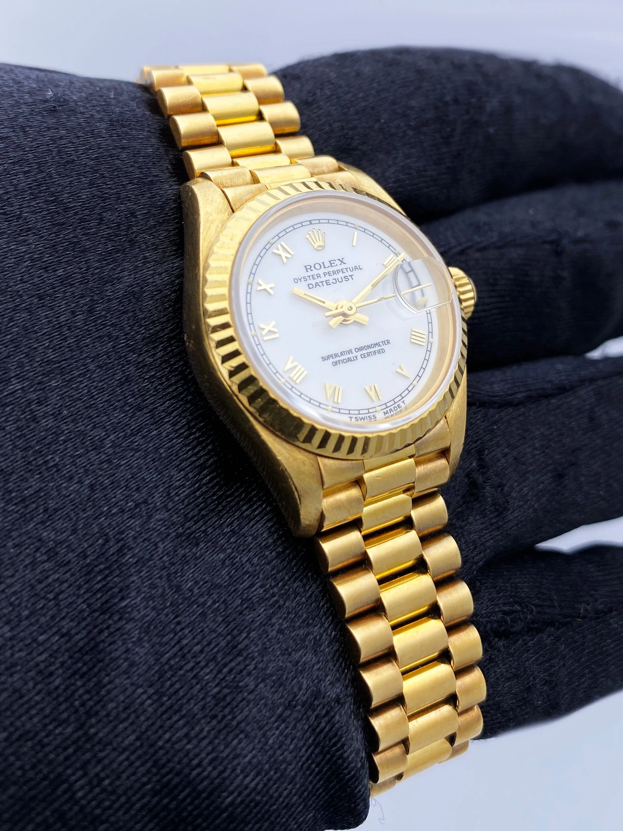 Rolex Datejust 69178 Yellow Gold Ladies Watch Box Papers