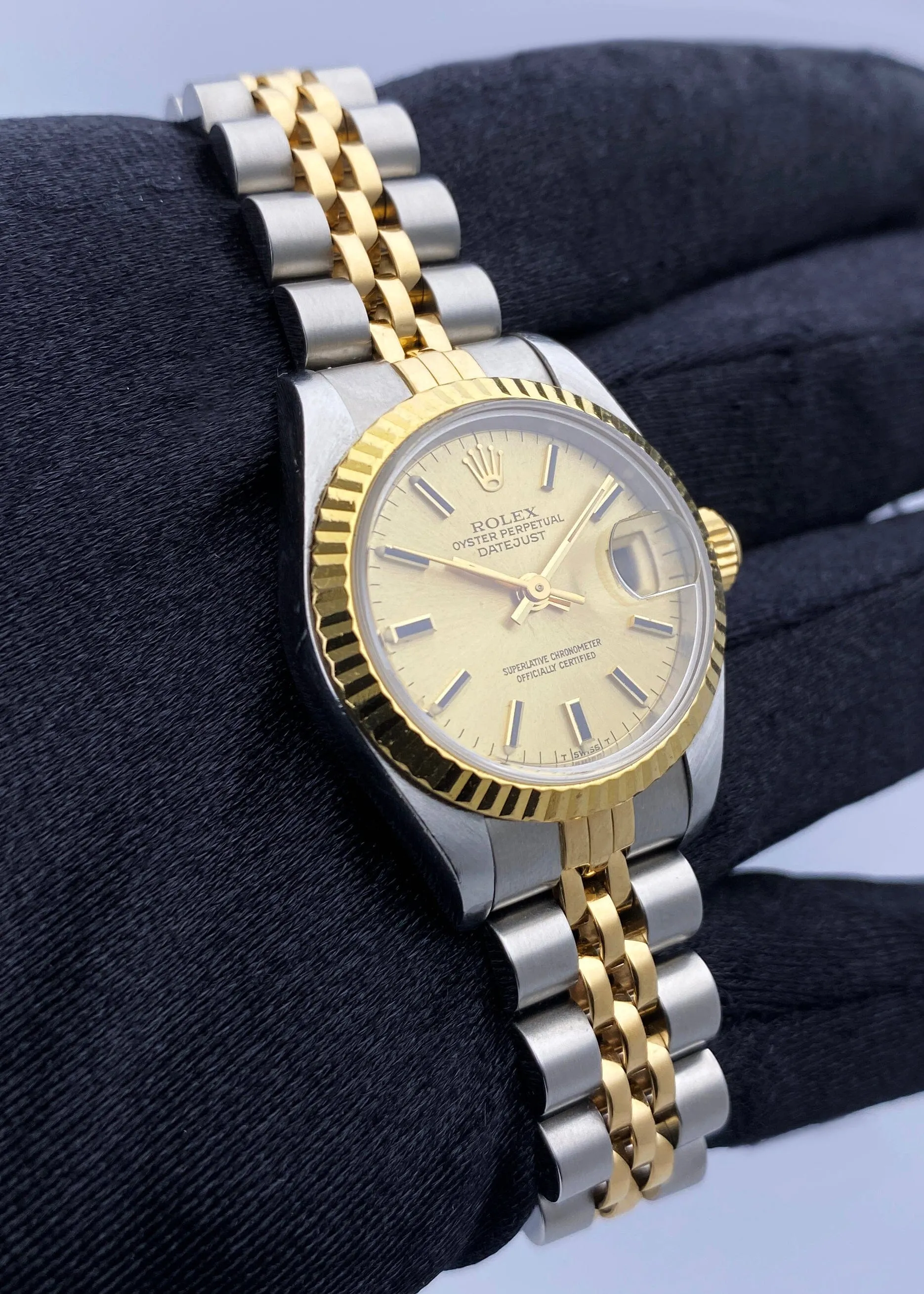 Rolex Datejust 79173 Champagne Dial Ladies Watch Box Papers