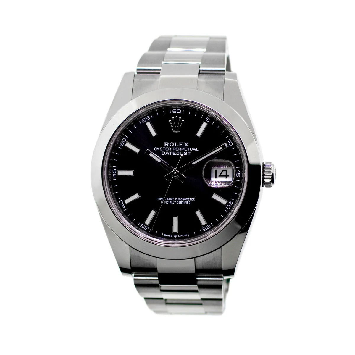 Rolex Datejust II 41mm Stainless Steel Black Index Dial & Smooth Bezel 126300