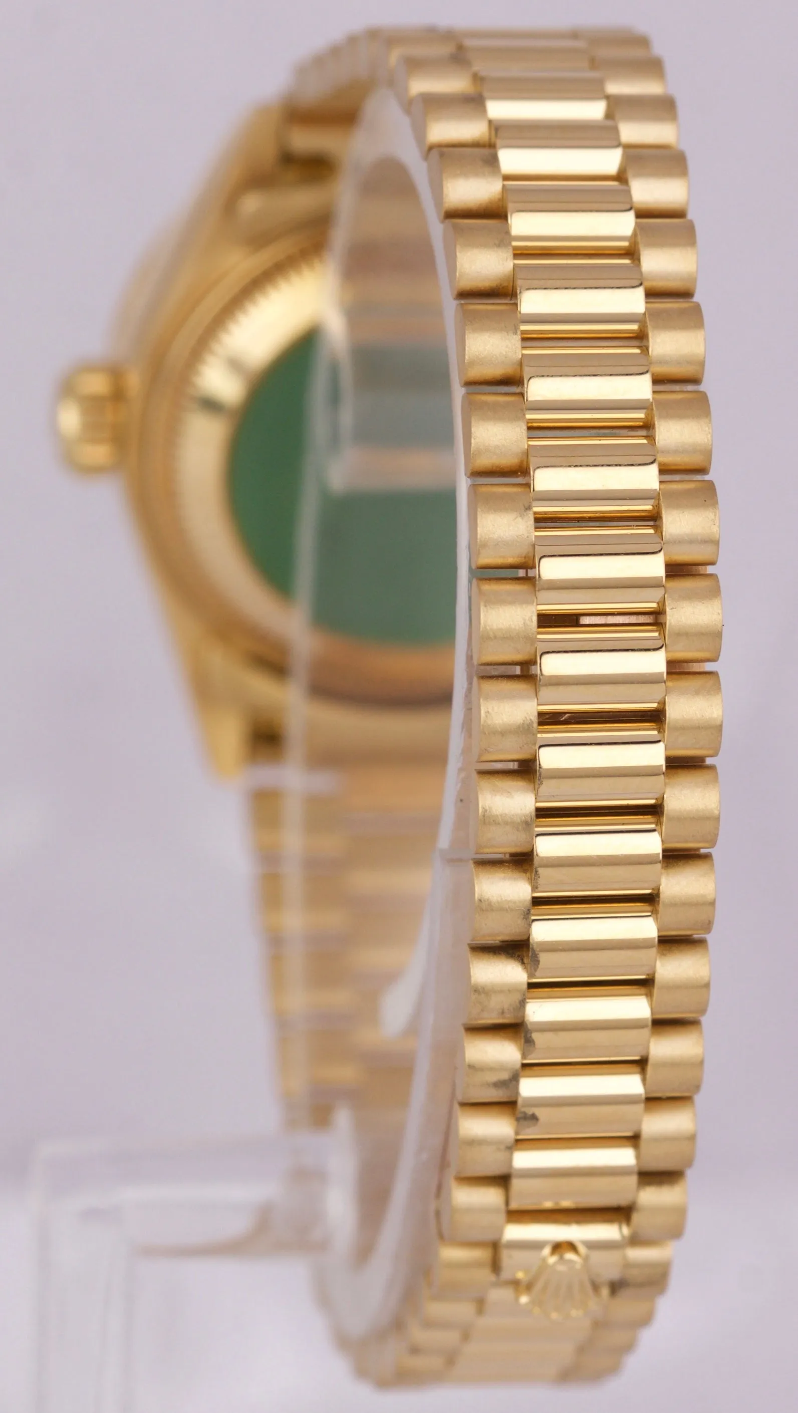 Rolex DateJust President 'Crown Collection' 26mm Diamond Yellow Gold Watch 69138