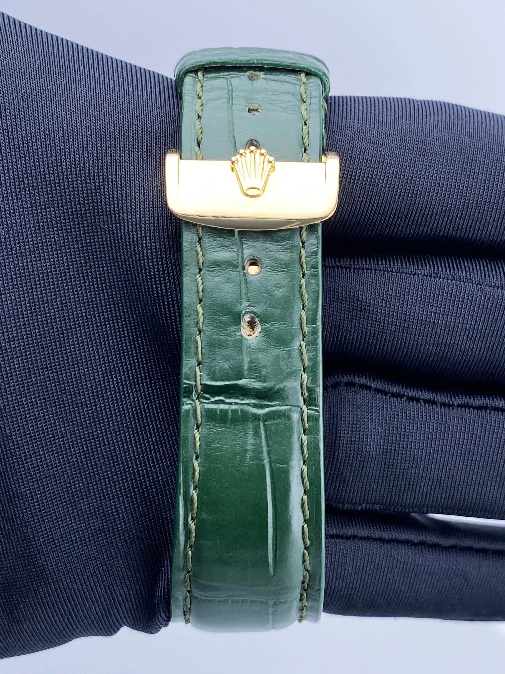 Rolex Day Date 118138 Green Dial 18K Yellow Gold Mens Watch
