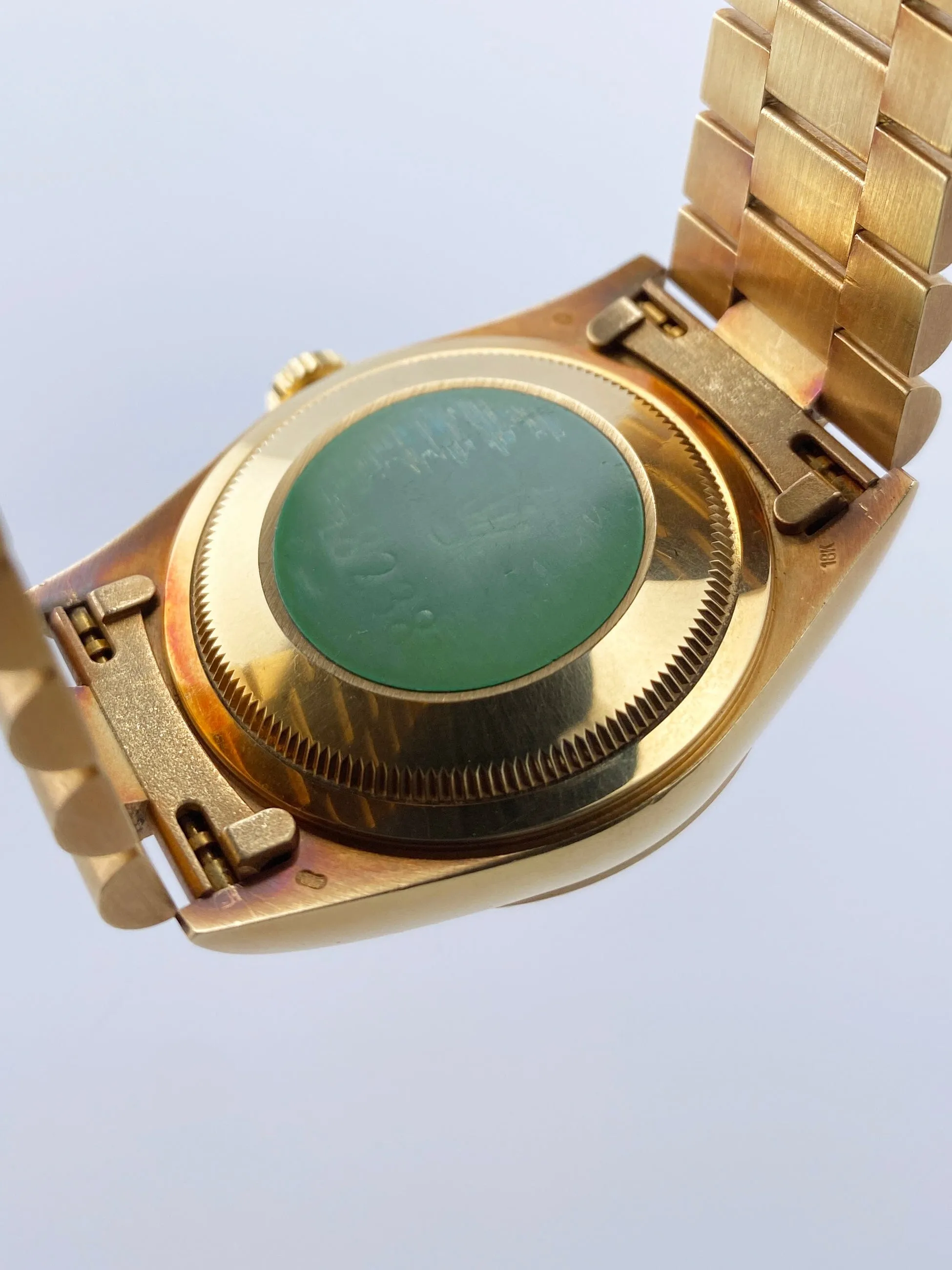 Rolex Day Date 18238 Diamond Dial Mens Watch Box Papers