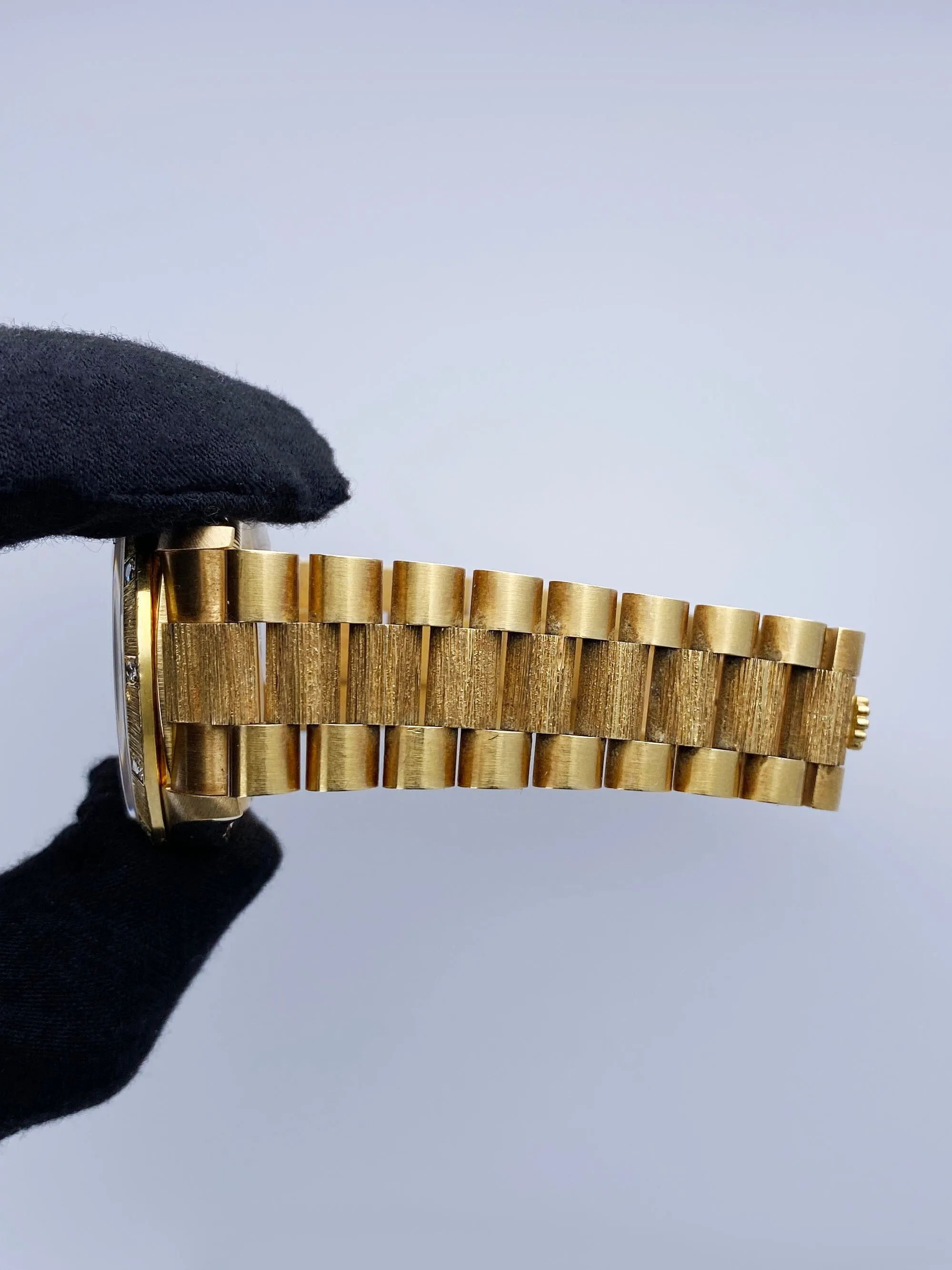Rolex Day Date 18308 Ferrite Dial Diamond Mens Watch