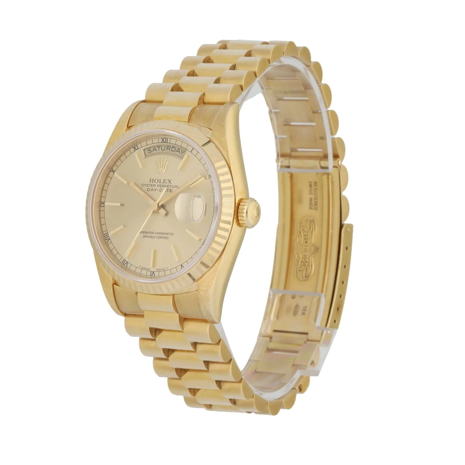 Rolex Day-Date President 18238 Men's Watch Box & Papers