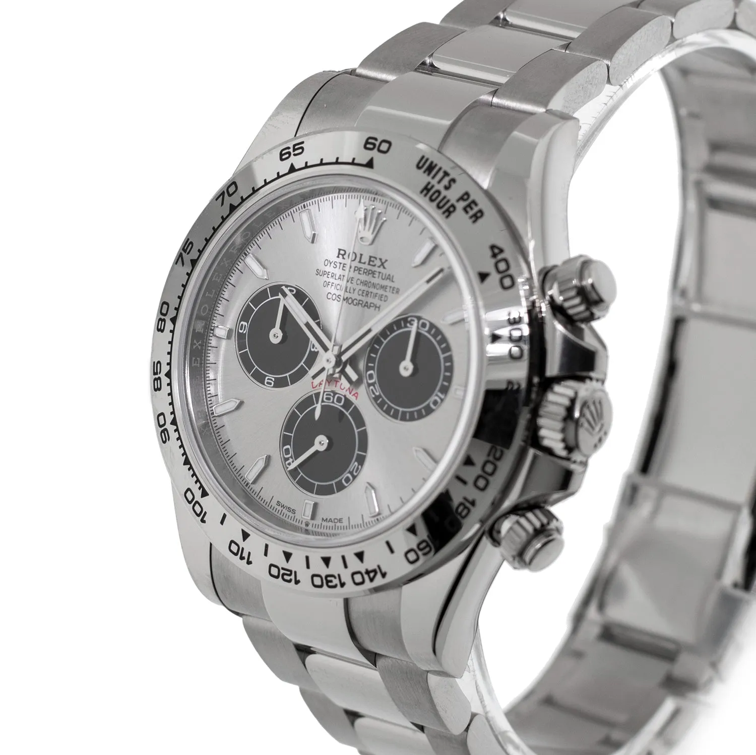 Rolex Daytona 40mm White Gold Silver Index Dial & White Gold Bezel 126509