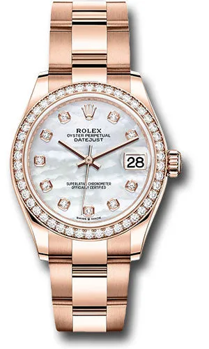 Rolex Everose Gold Datejust 31 Watch 278285RBR mdo