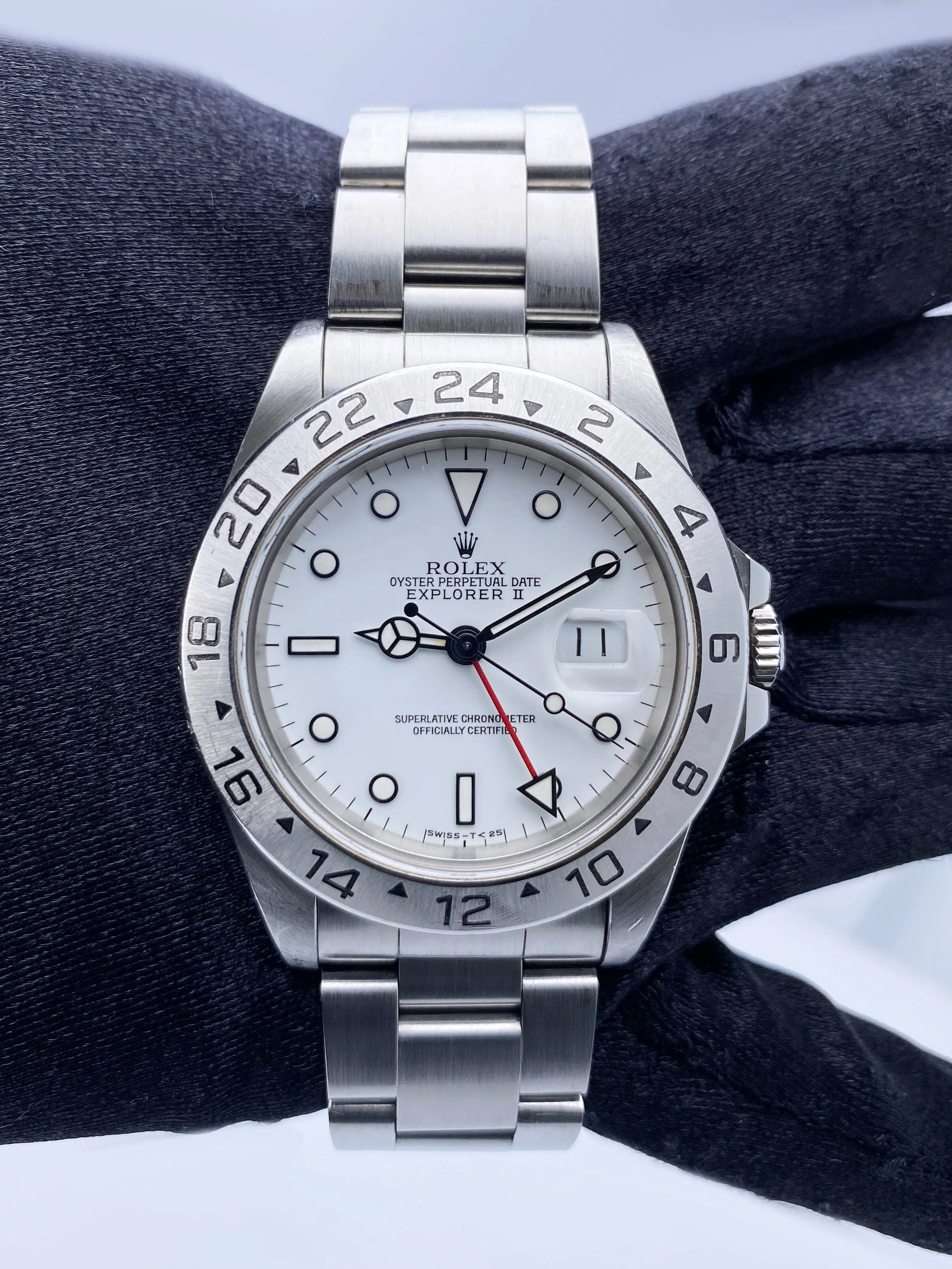 Rolex Explorer II 16570 White Dial Mens Watch