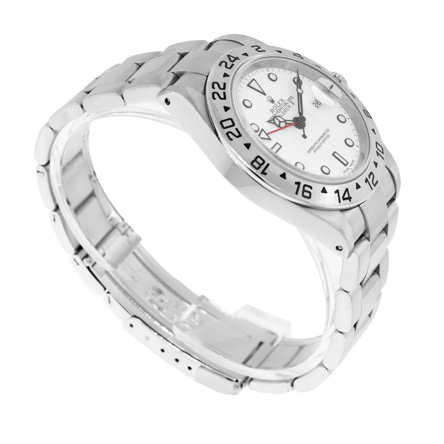 Rolex Explorer II "Polar" 40mm Stainless Steel White Dial & Steel Bezel 16570W