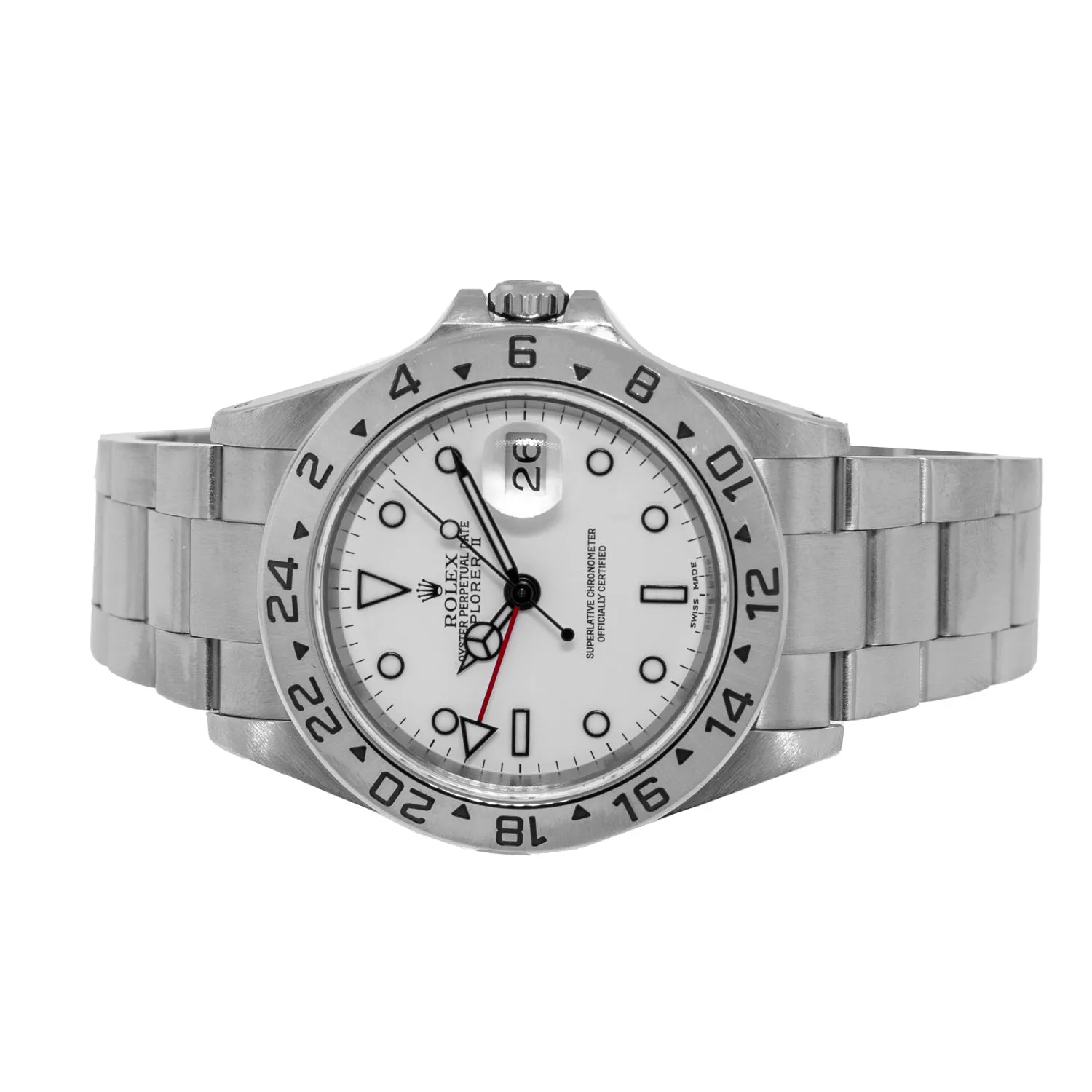 Rolex Explorer II "Polar" 40mm Stainless Steel White Dial & Steel Bezel 16570W