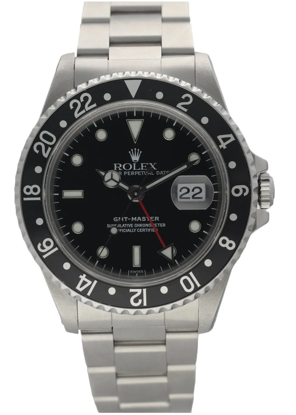 Rolex GMT Master 16700 'Swiss' Dial Men's Watch Box & papers
