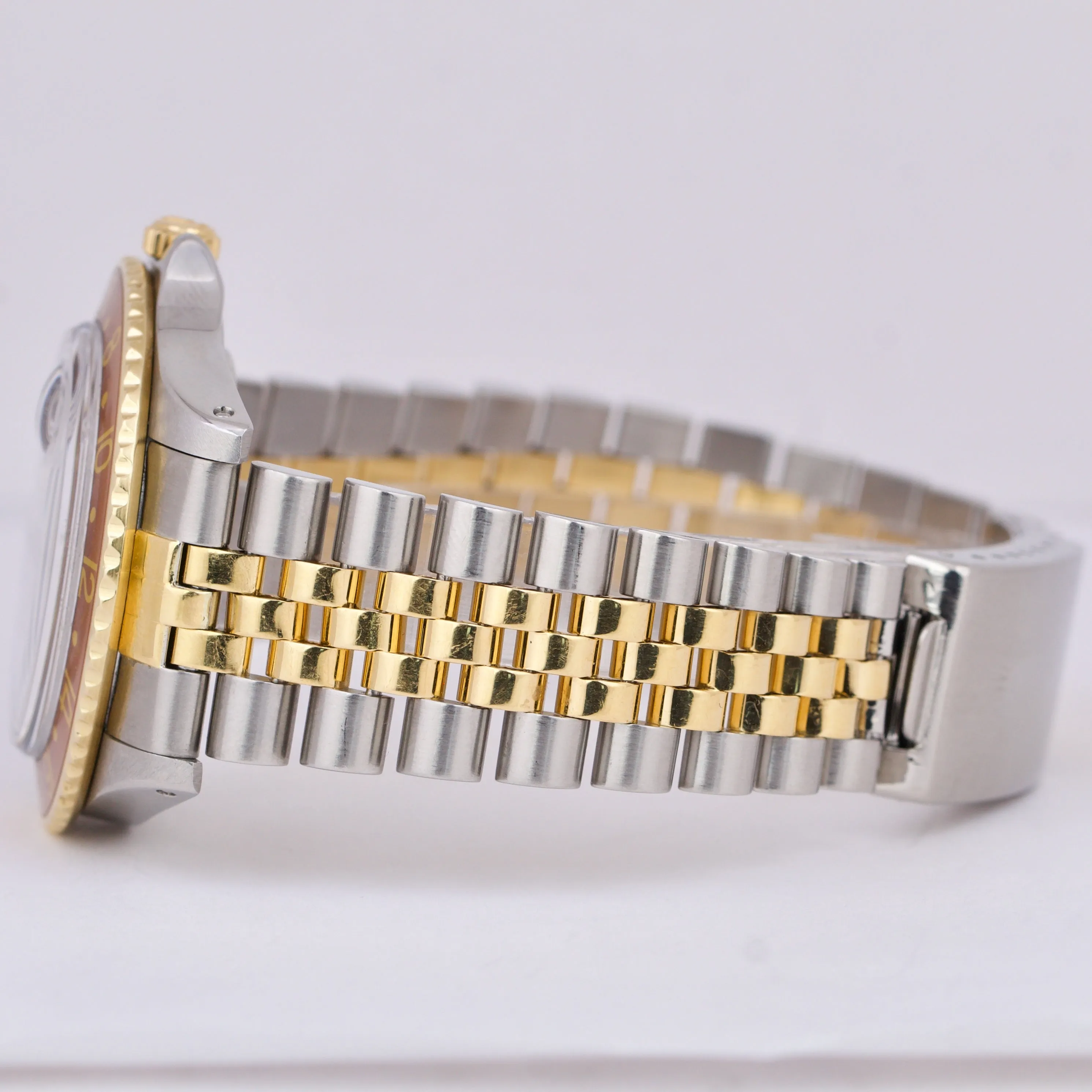 Rolex GMT-Master MATTE BROWN Root Beer NIPPLE 18K Gold Stainless Jubilee 1675
