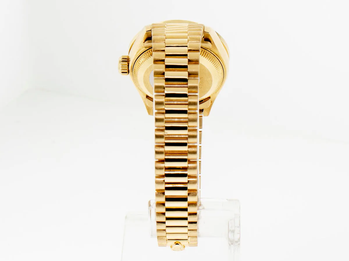Rolex Lady-Datejust 26mm Yellow Gold Black Diamond Dial & Bezel 79178