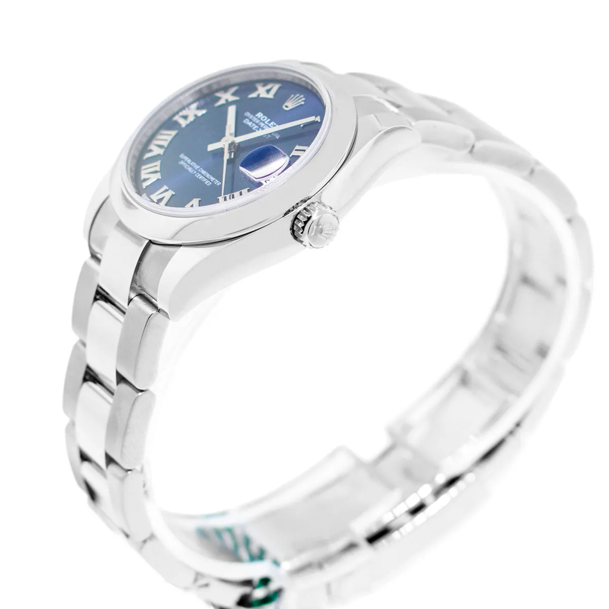 Rolex Lady-Datejust 31mm Stainless Steel Blue Roman Dial & Domed Bezel 278240