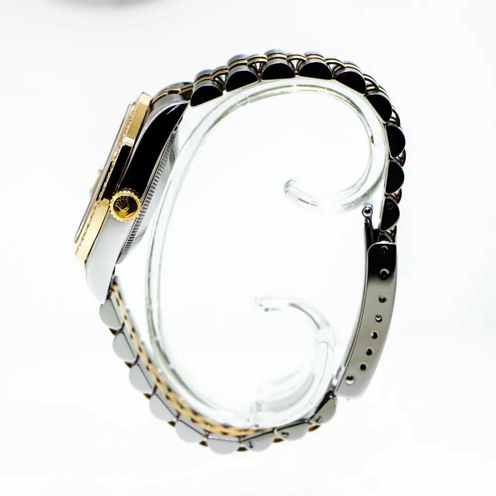 Rolex Lady-Datejust 31mm Yellow Gold Steel Champagne Jubilee Diamond Dial & Bezel 68273
