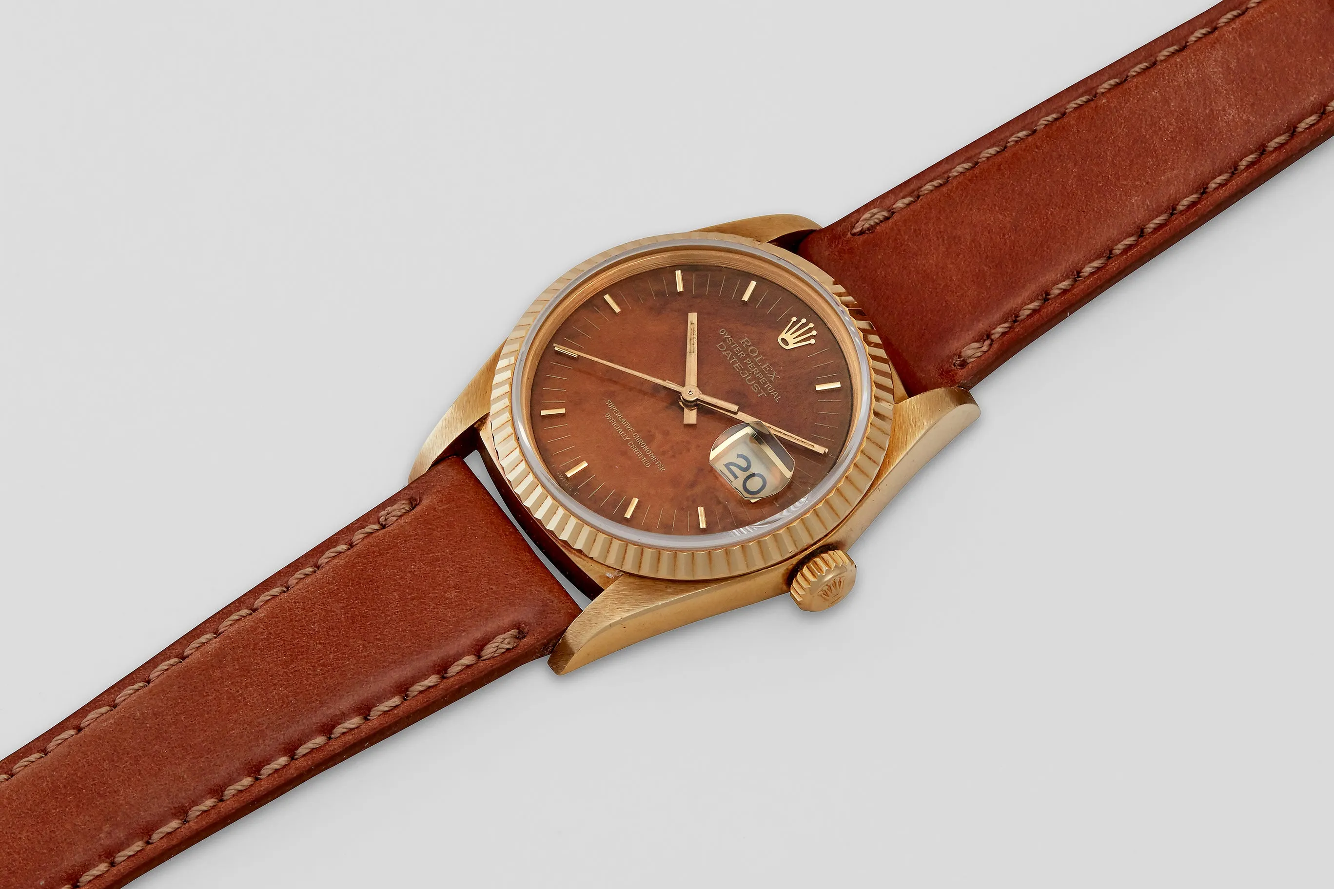 Rolex Oyster Perpetual Datejust Birch Burl Wood Dial 1988