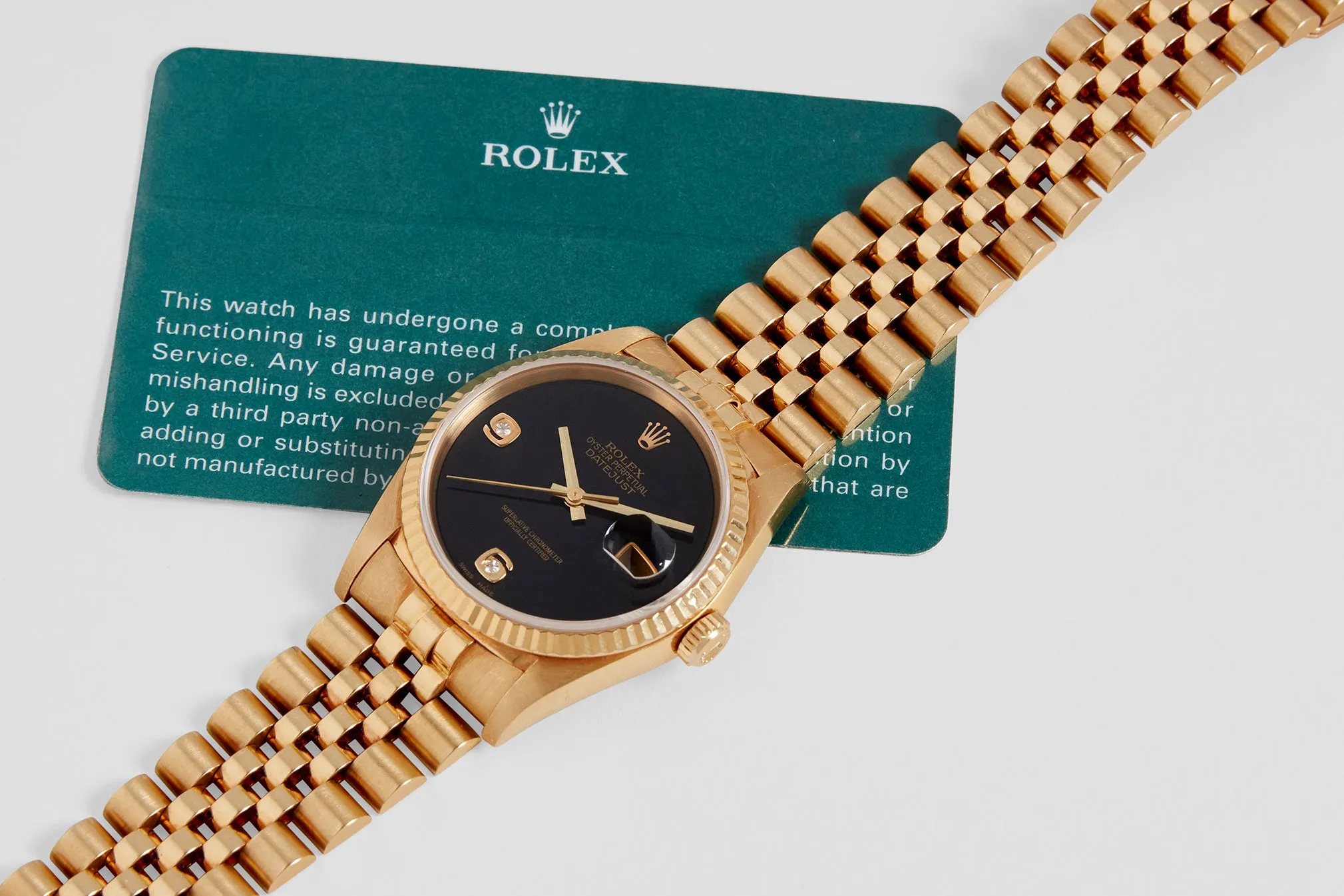 Rolex Oyster Perpetual Datejust 'Onyx' Dial 1991
