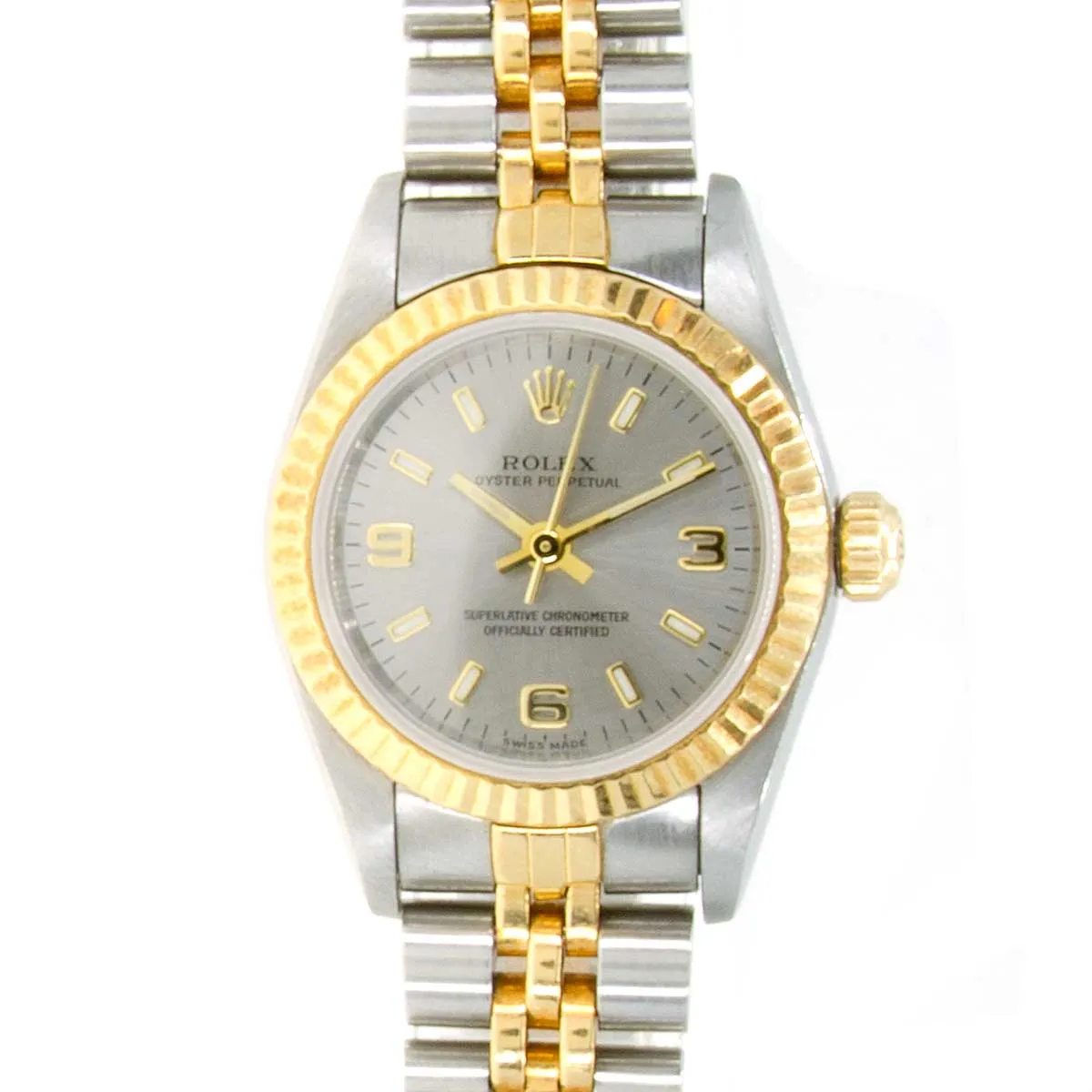 Rolex Oyster Perpetual SS/18K No Date