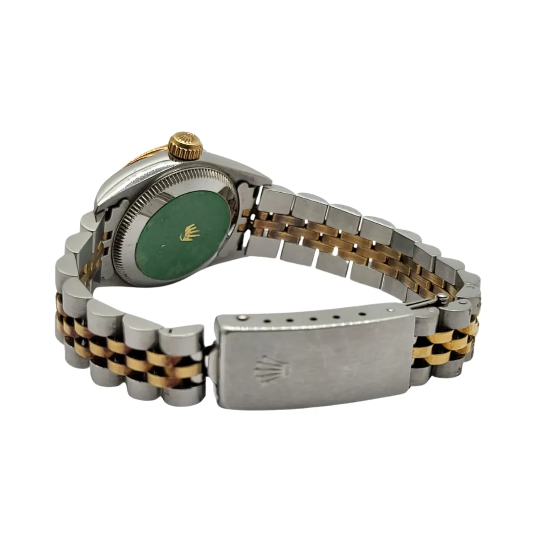 Rolex Ref: 67193 Oyster Perpetual Diamond Dial Half Gold Automatic Watch 24mm
