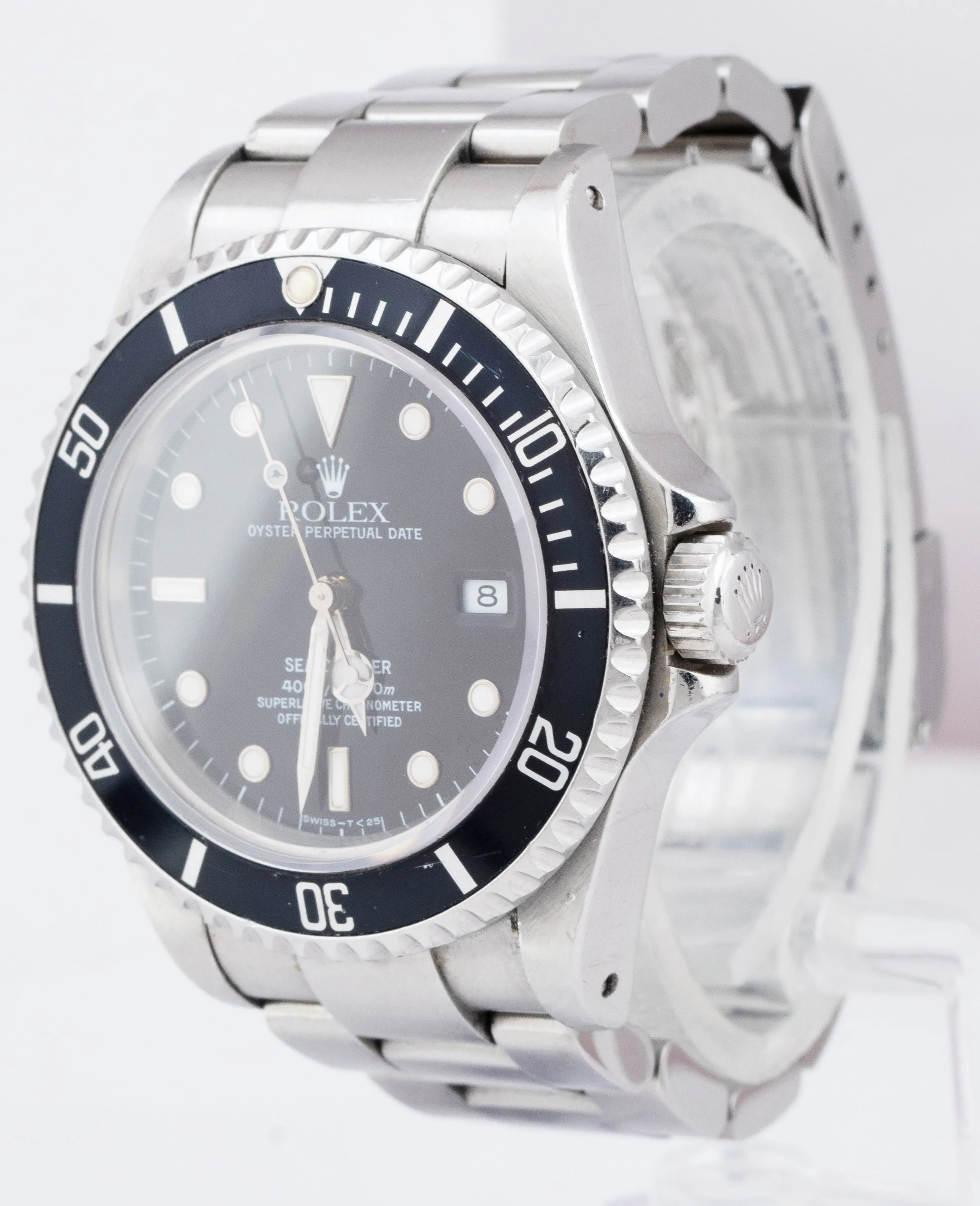 Rolex Sea-Dweller 40mm Stainless Steel Black Automatic Oyster Date Watch 16600