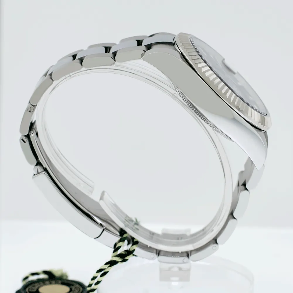 Rolex Sky-Dweller 42mm White Gold & Steel Black Index Dial & Fluted Bezel 336934
