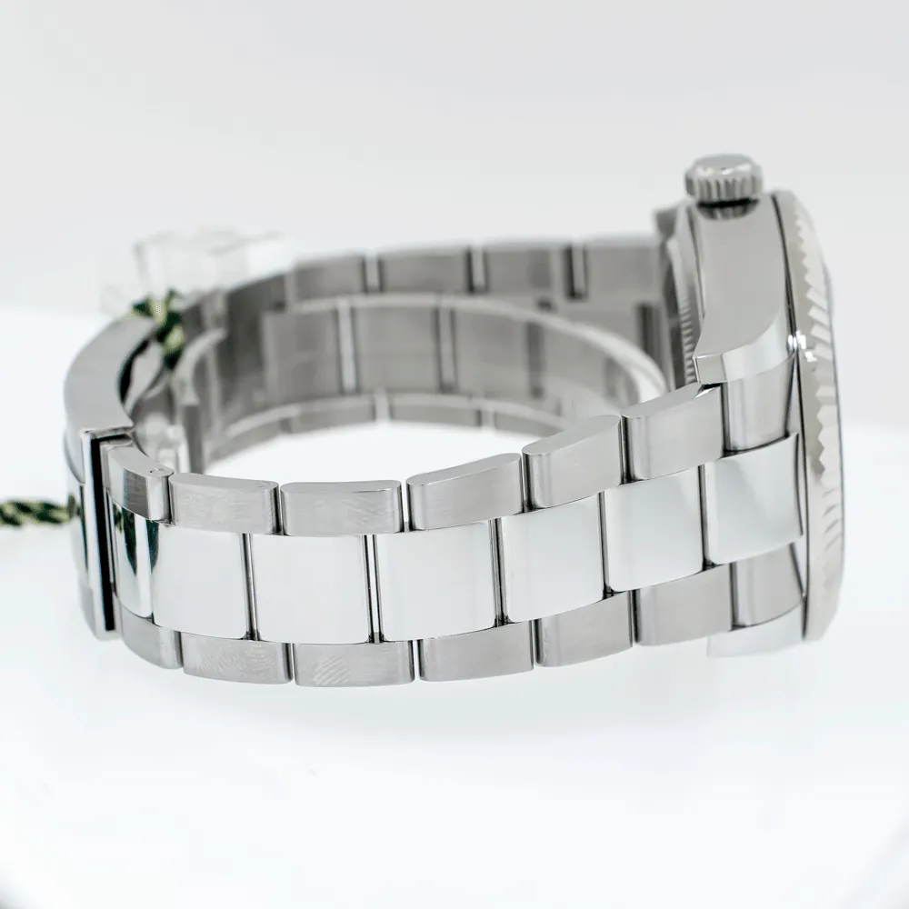 Rolex Sky-Dweller 42mm White Gold & Steel Black Index Dial & Fluted Bezel 336934