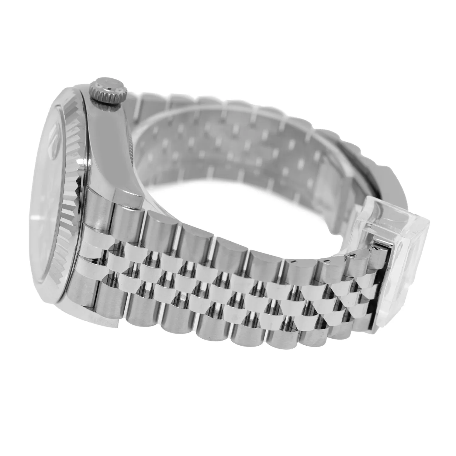 Rolex Sky-Dweller 42mm White Gold & Steel Green Index Dial & Fluted Bezel 336934