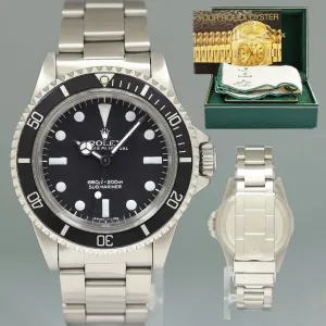 Rolex Submariner 5513 Matte Feet First Dial 40mm Steel Oyster Watch Box