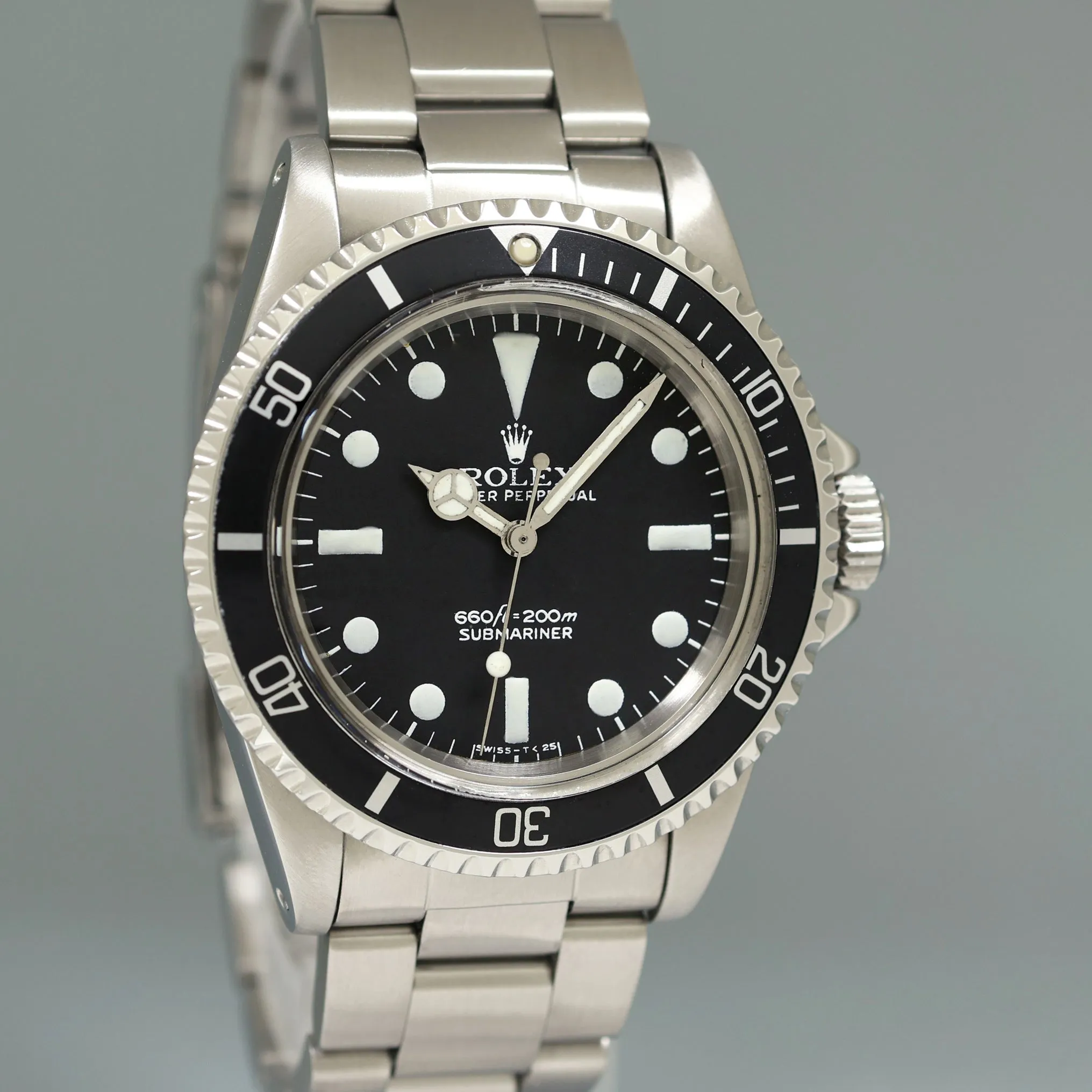 Rolex Submariner 5513 Matte Feet First Dial 40mm Steel Oyster Watch Box