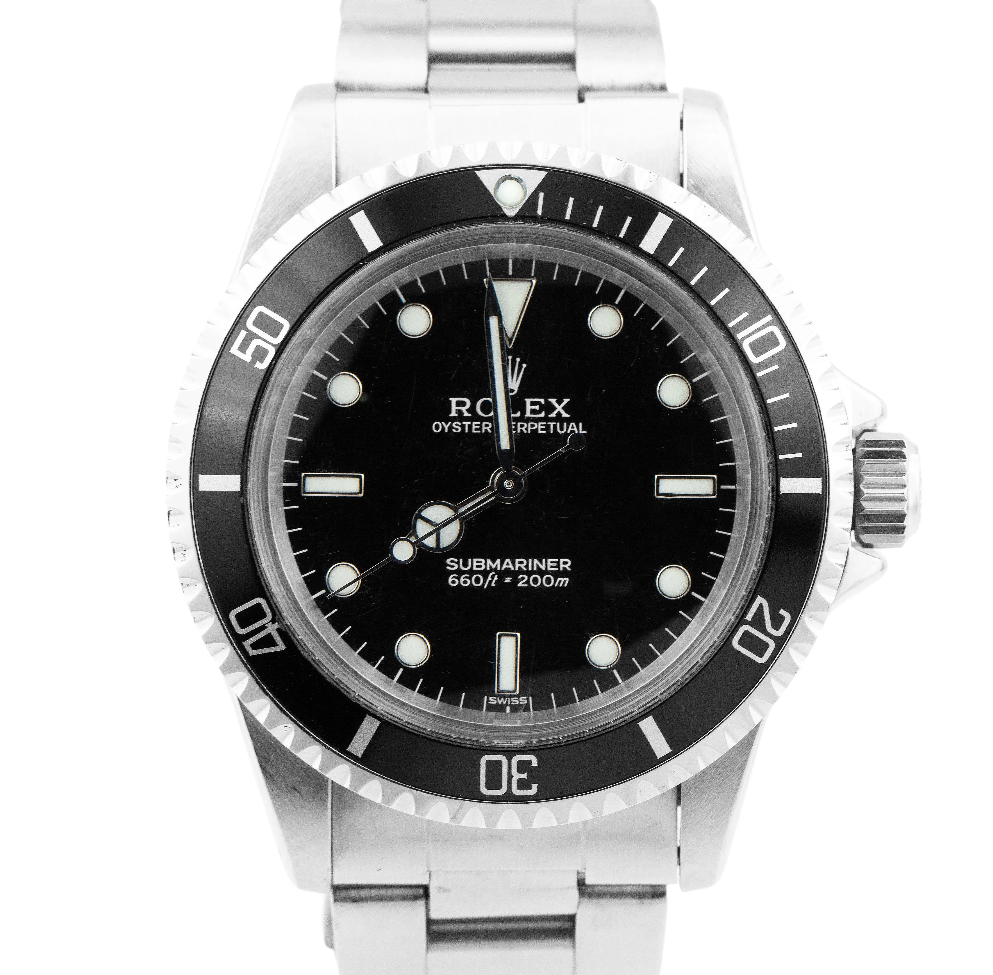 Rolex Submariner No-Date Stainless Steel 40mm Oyster Dive Watch 5513