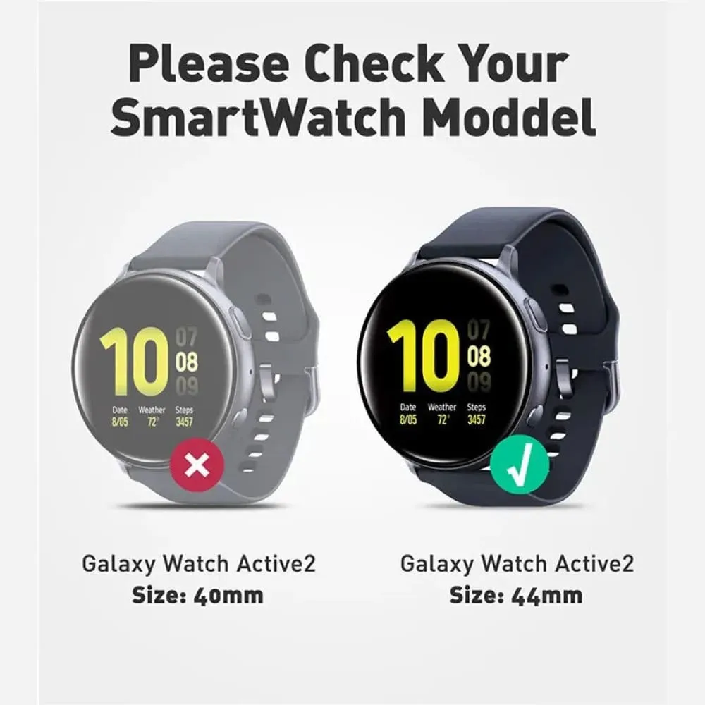 Rugged Protective Cover with Strap Bands for Samsung Galaxy Watch Active 2
