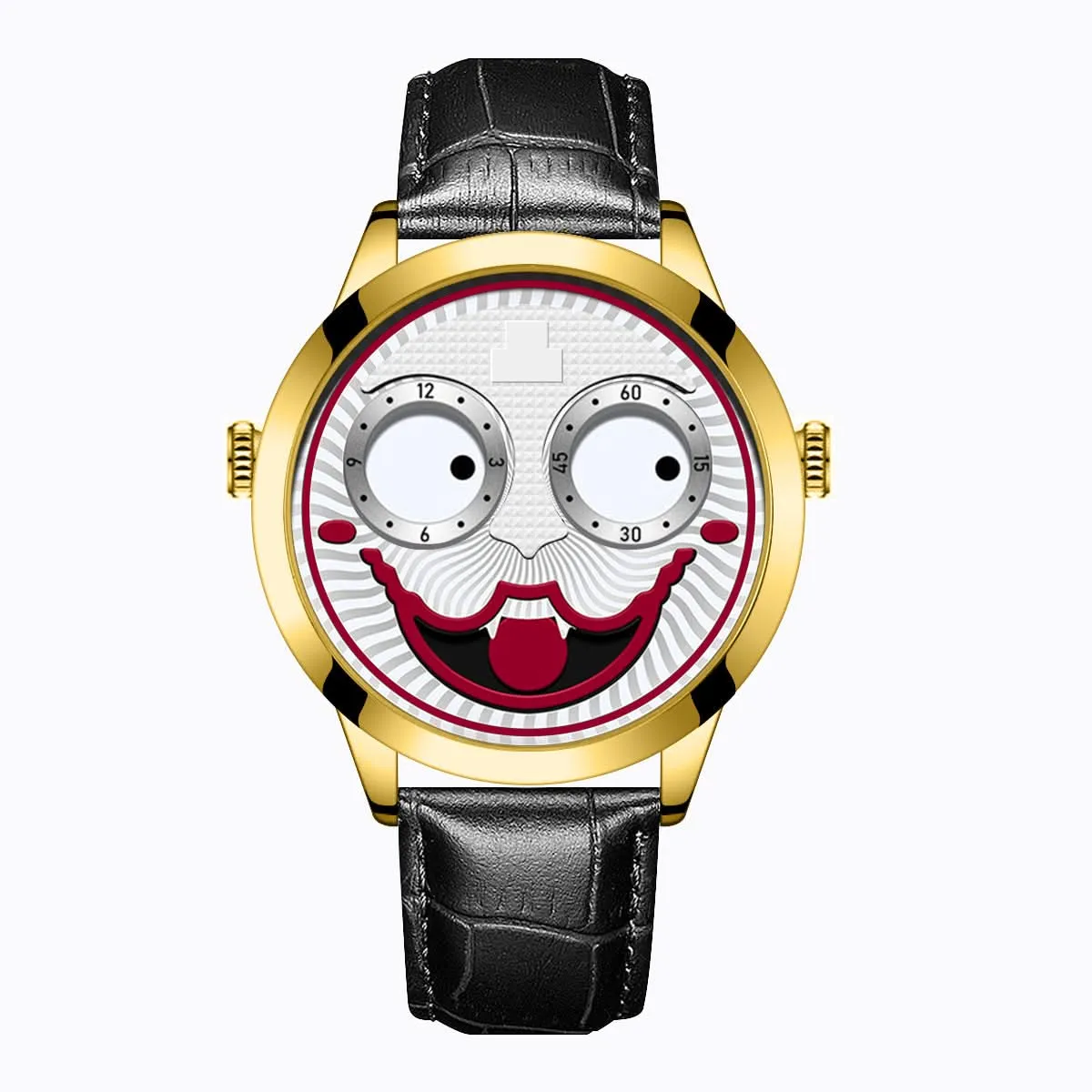 Russian Clown-Inspired Men's Sports Quartz Watch – Trendy