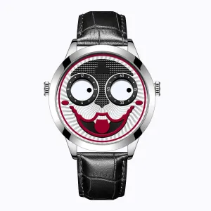 Russian Clown-Inspired Men's Sports Quartz Watch – Trendy