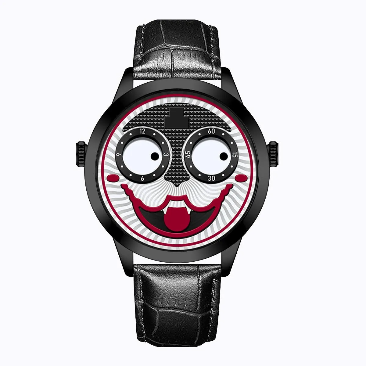 Russian Clown-Inspired Men's Sports Quartz Watch – Trendy