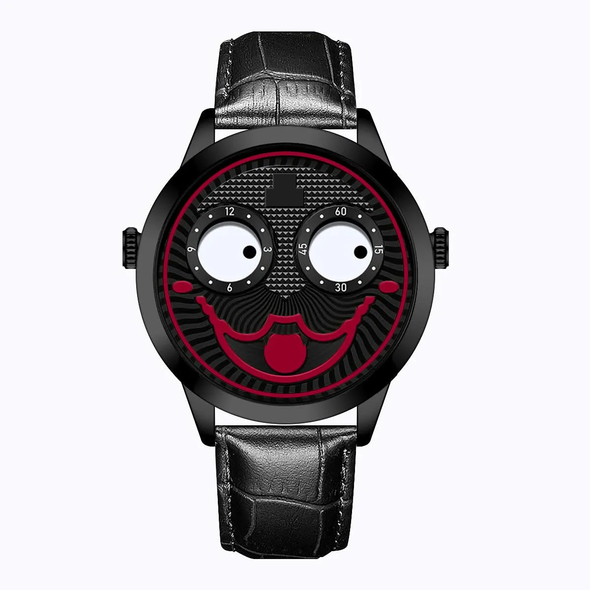 Russian Clown-Inspired Men's Sports Quartz Watch – Trendy