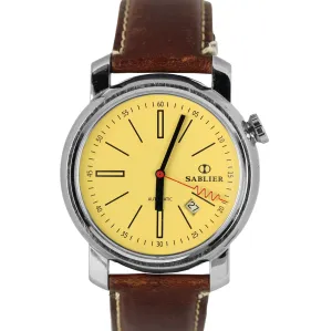 Sablier Grand Cru Gen 1 Stainless Steel Champagne 44mm Leather 8,009,521 B P