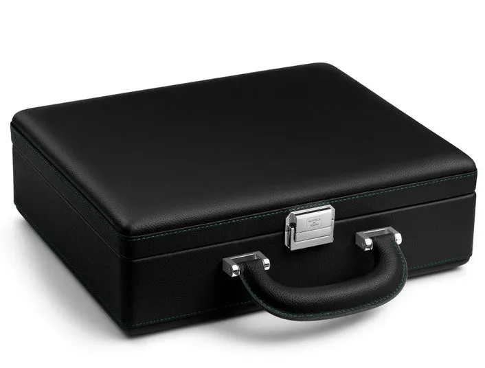 Scatola del Tempo Watch Case Valigetta 8 Handle Black Blue Tiffany