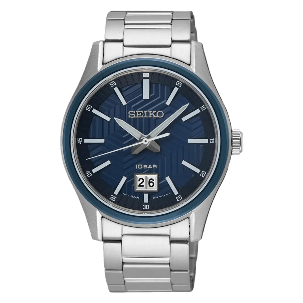 Seiko Quartz Daywear Blue Dial Men's Watch SUR559